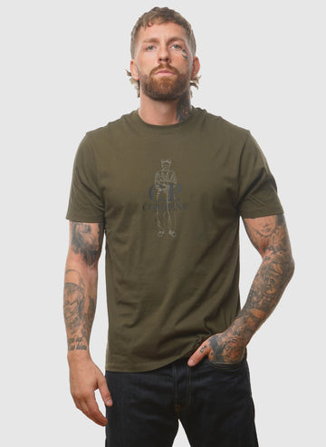 British Sailor Jersey T-Shirt - Ivy Green