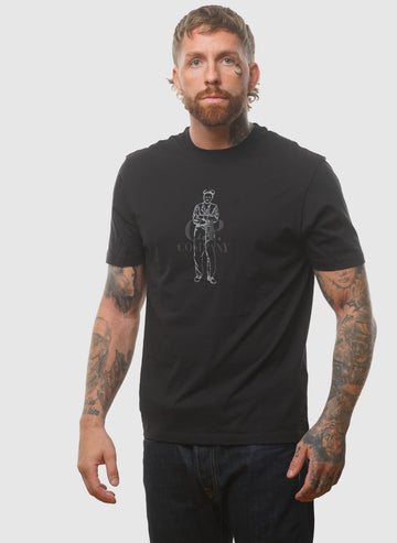 British Sailor Jersey T-Shirt - Black