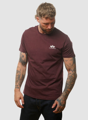 Basic Small Logo T-Shirt - Deep Maroon