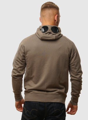 Goggle Sweatshirt Jacket  - Walnut