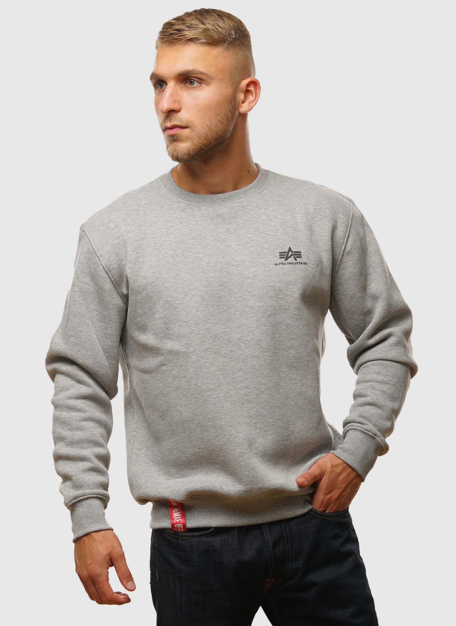 Alpha industries sweatshirt grey on sale