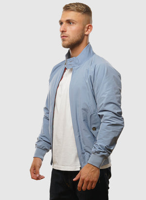 G9 Classic Harrington Jacket - Dusty Blue