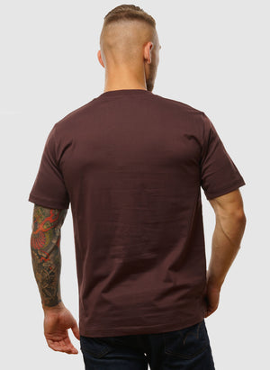 Johannes Logo T-Shirt - Wine Red