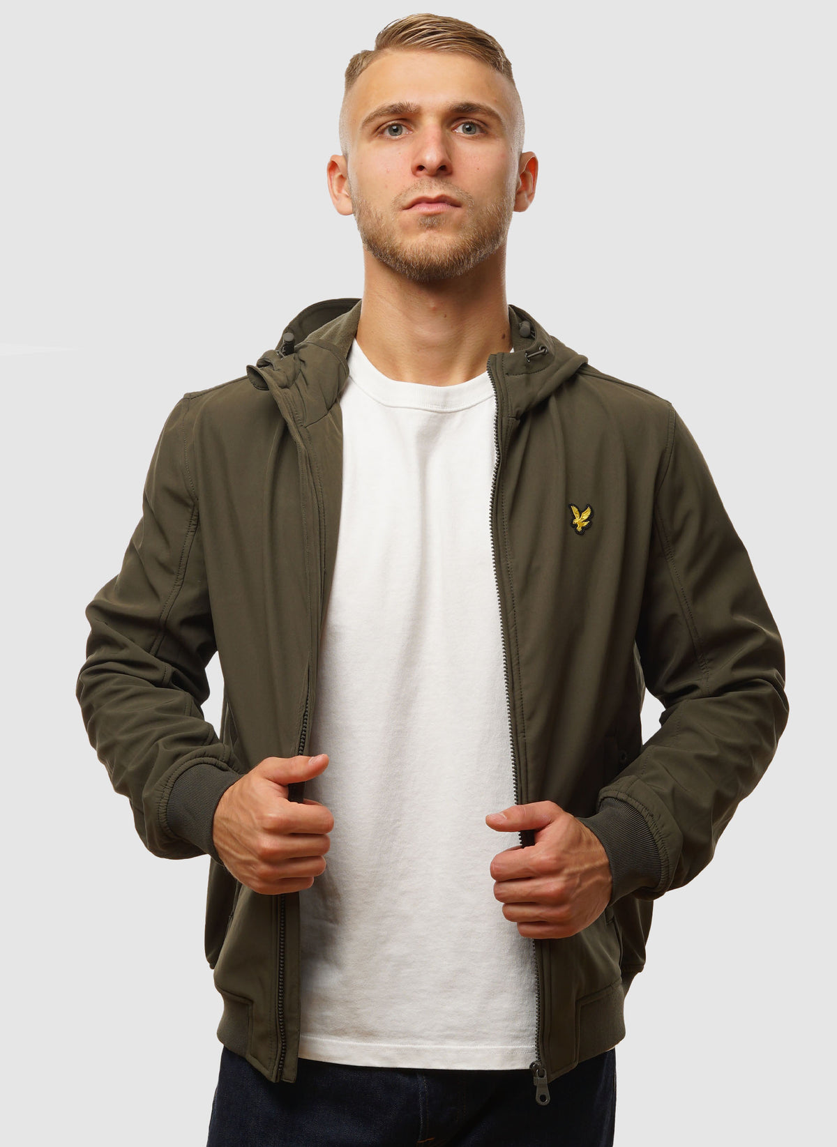 Fleece Back Softshell Jacket - Olive