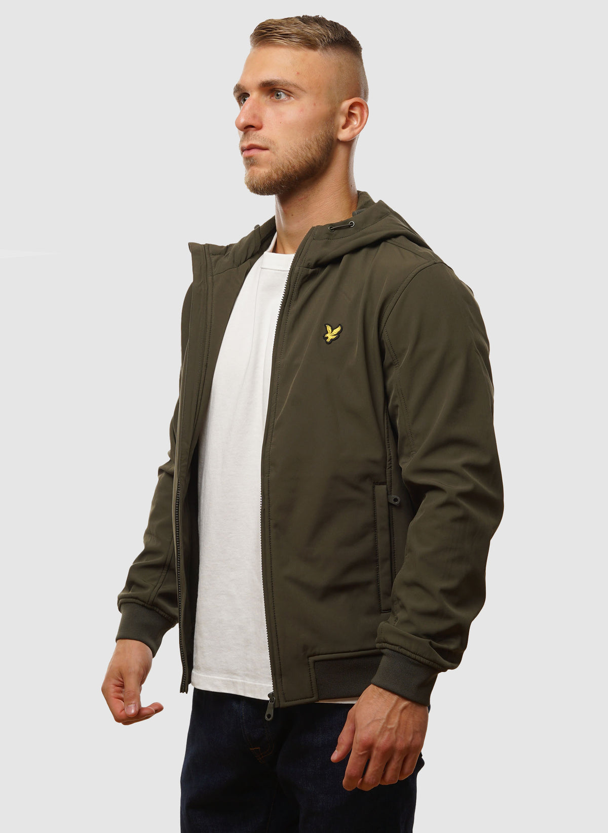 Fleece Back Softshell Jacket - Olive