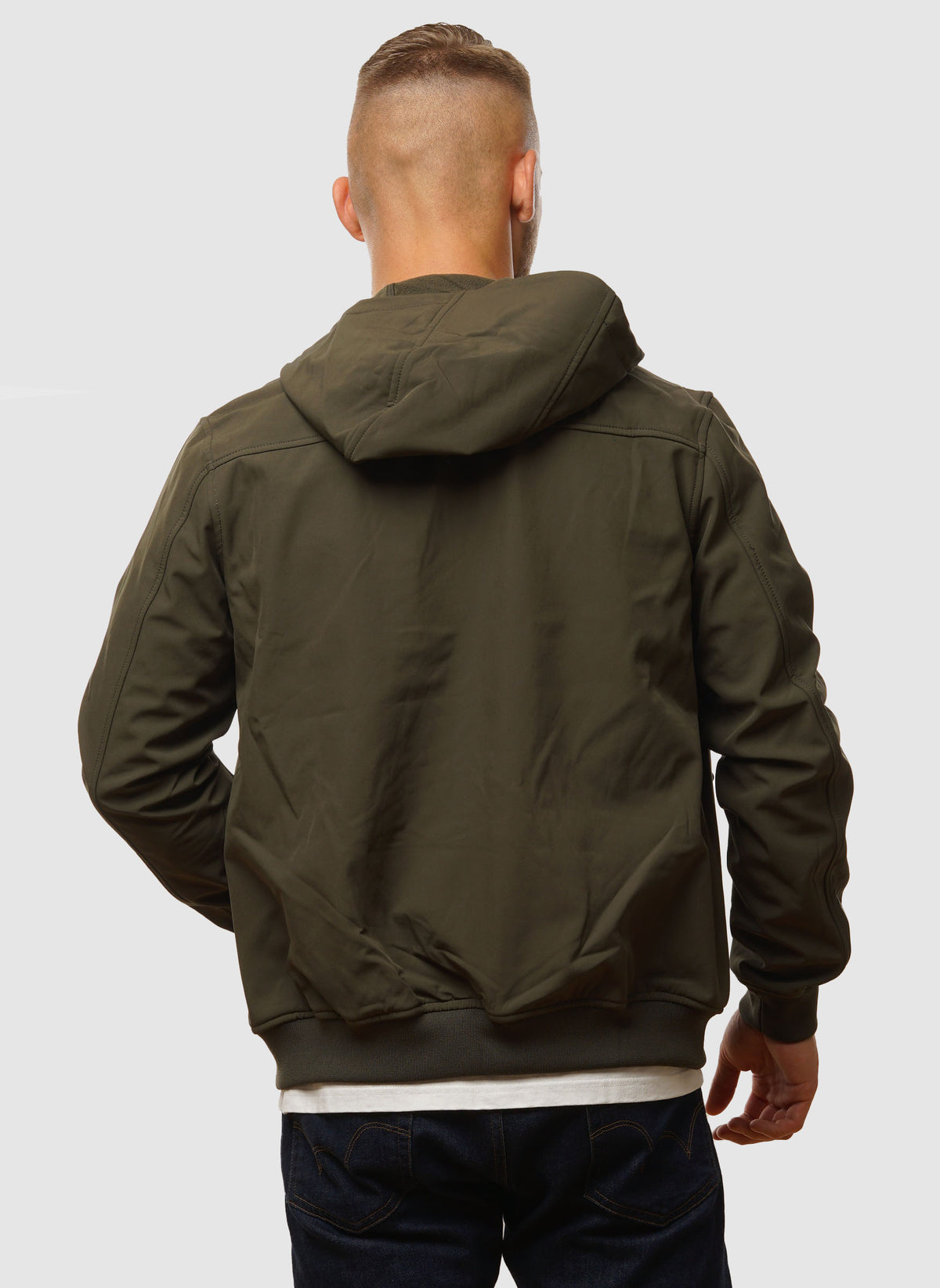 Fleece Back Softshell Jacket - Olive