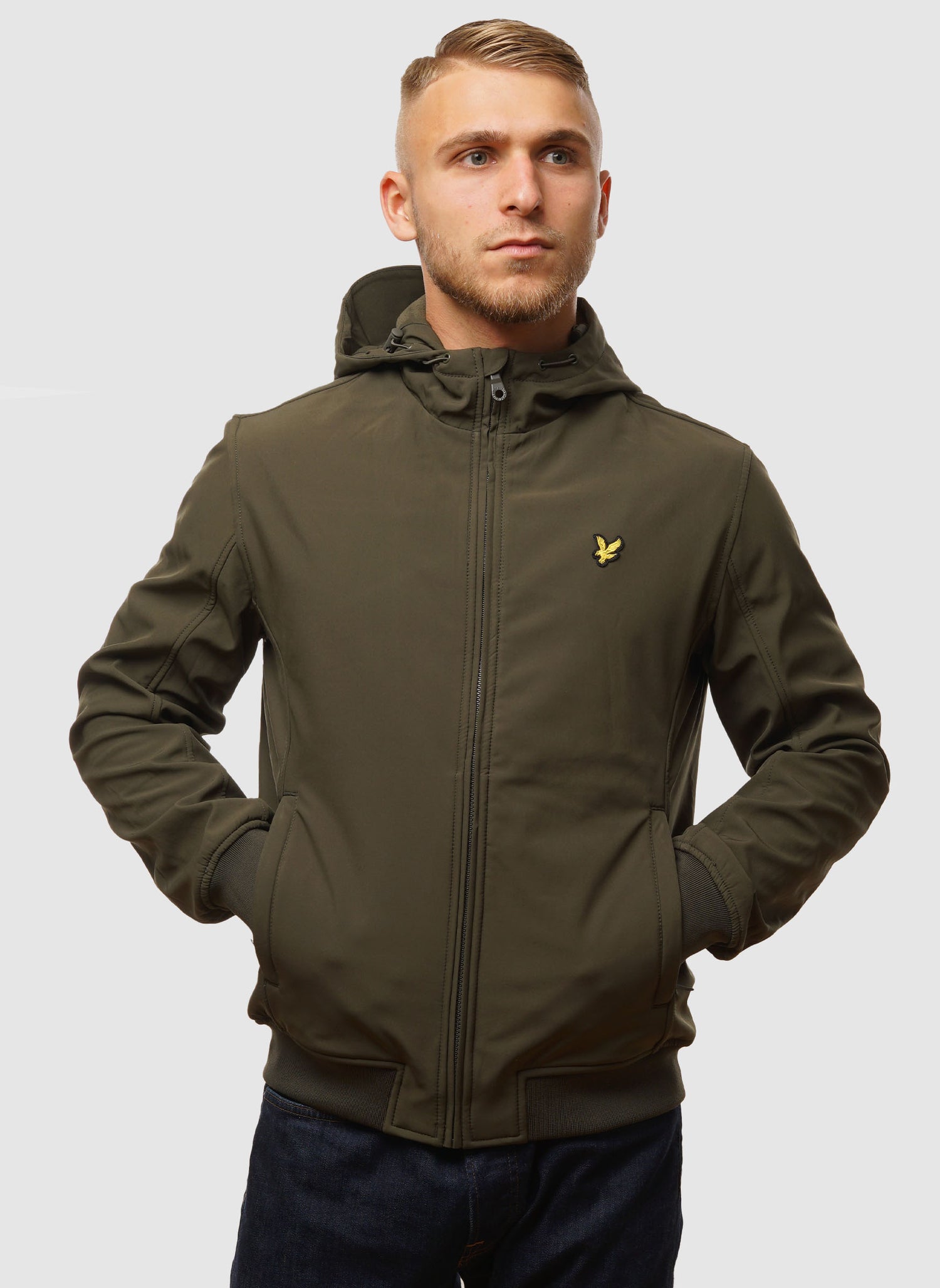 Fleece Back Softshell Jacket - Olive