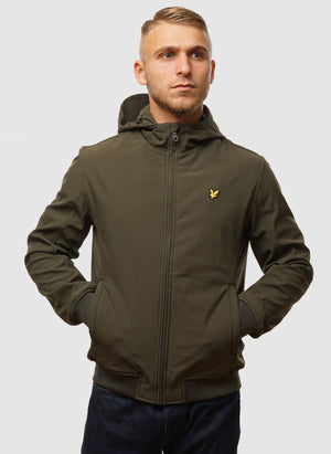 Fleece Back Softshell Jacket - Olive