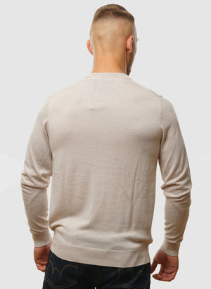 Script Jacquard Jumper - Cove