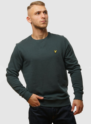 Crew Neck Sweatshirt - Argyle Teal