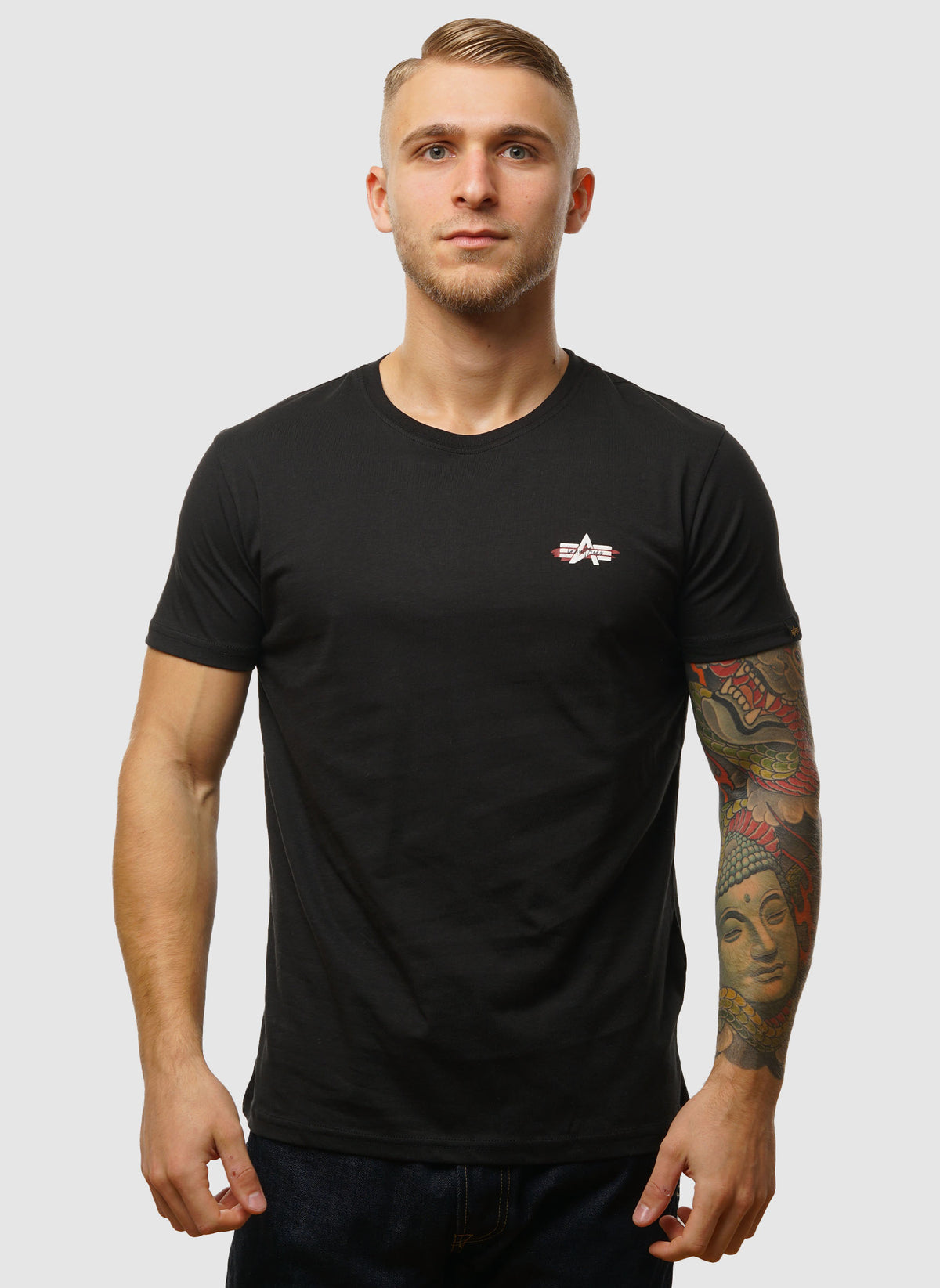 Signature Puff Print T-Shirt - Black