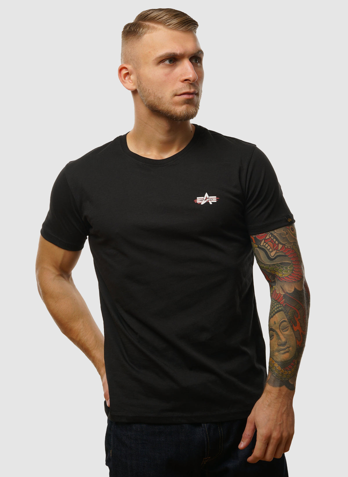 Signature Puff Print T-Shirt - Black