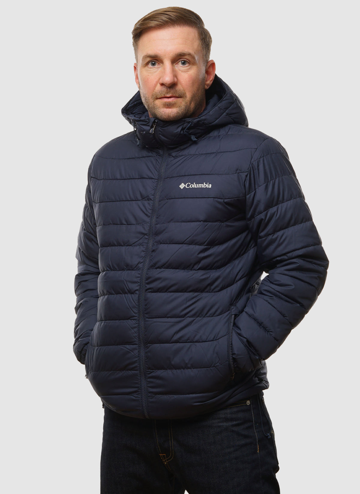 Powder Lite II Hooded Jacket - Colligiate Navy