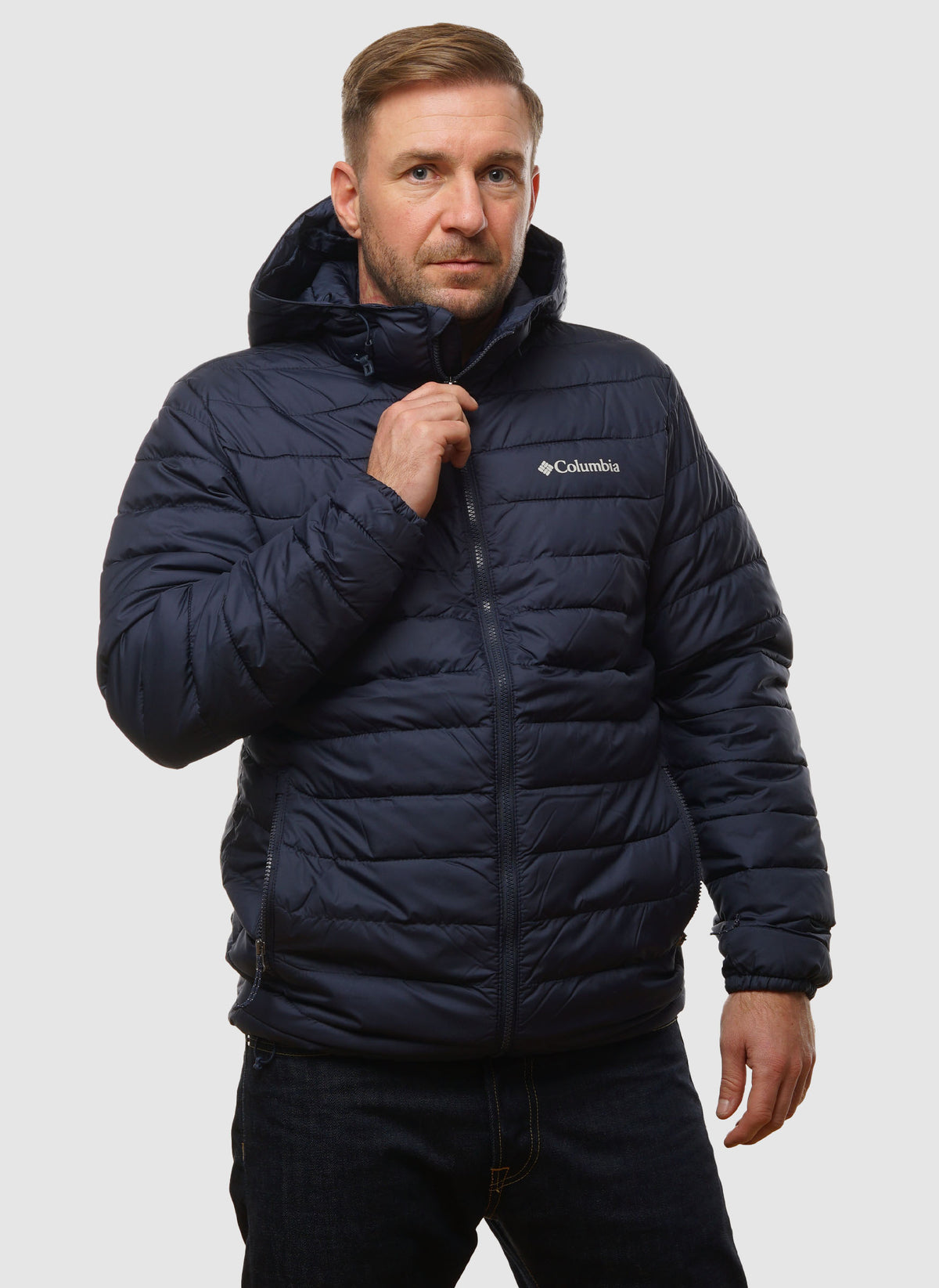 Powder Lite II Hooded Jacket - Colligiate Navy