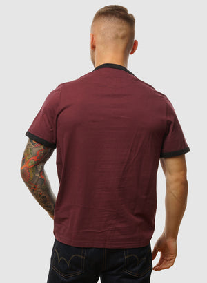 Groves Regular Ringer T-Shirt - Farah Red