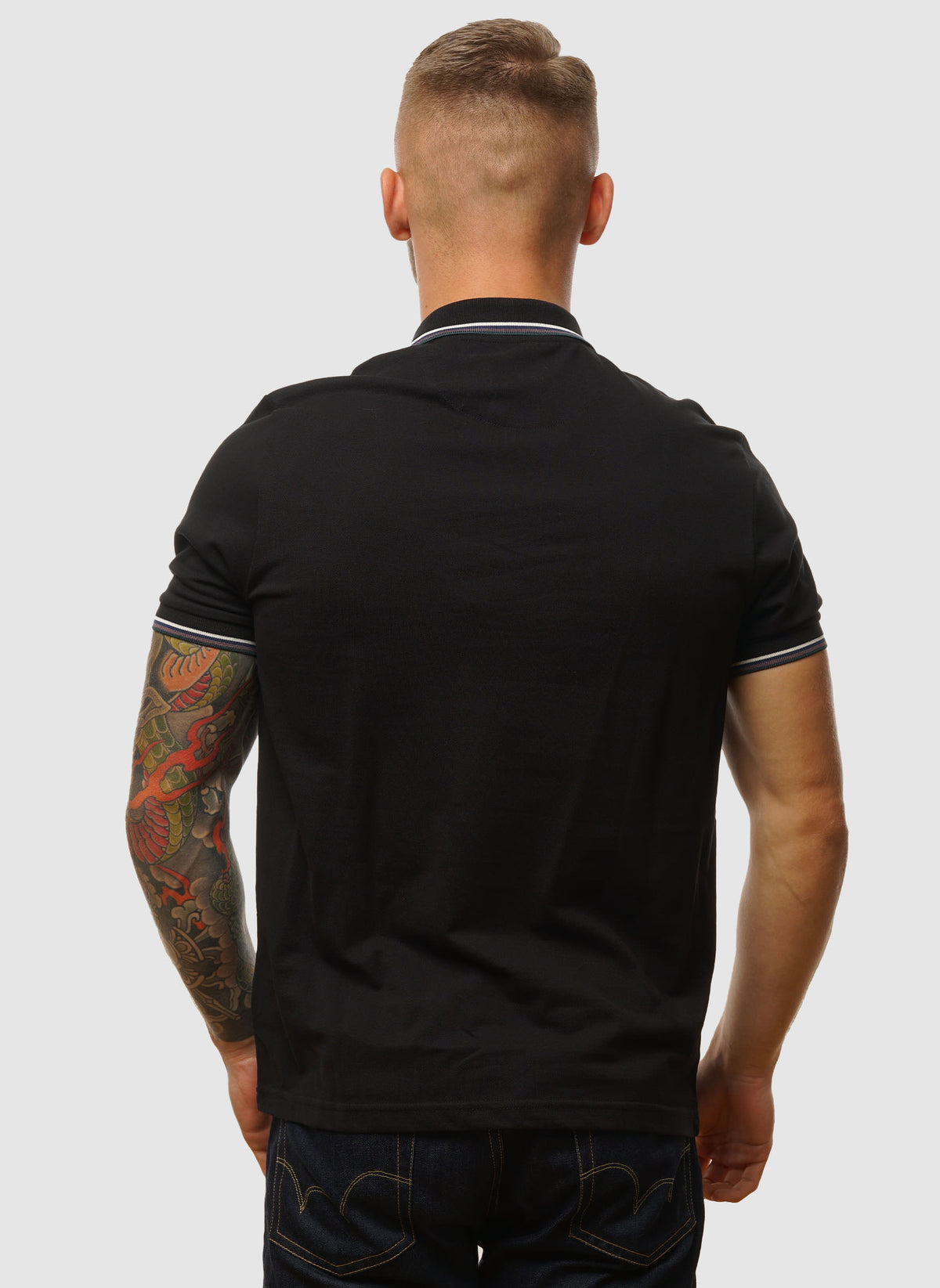 Alvin Tipped Poloshirt - Black