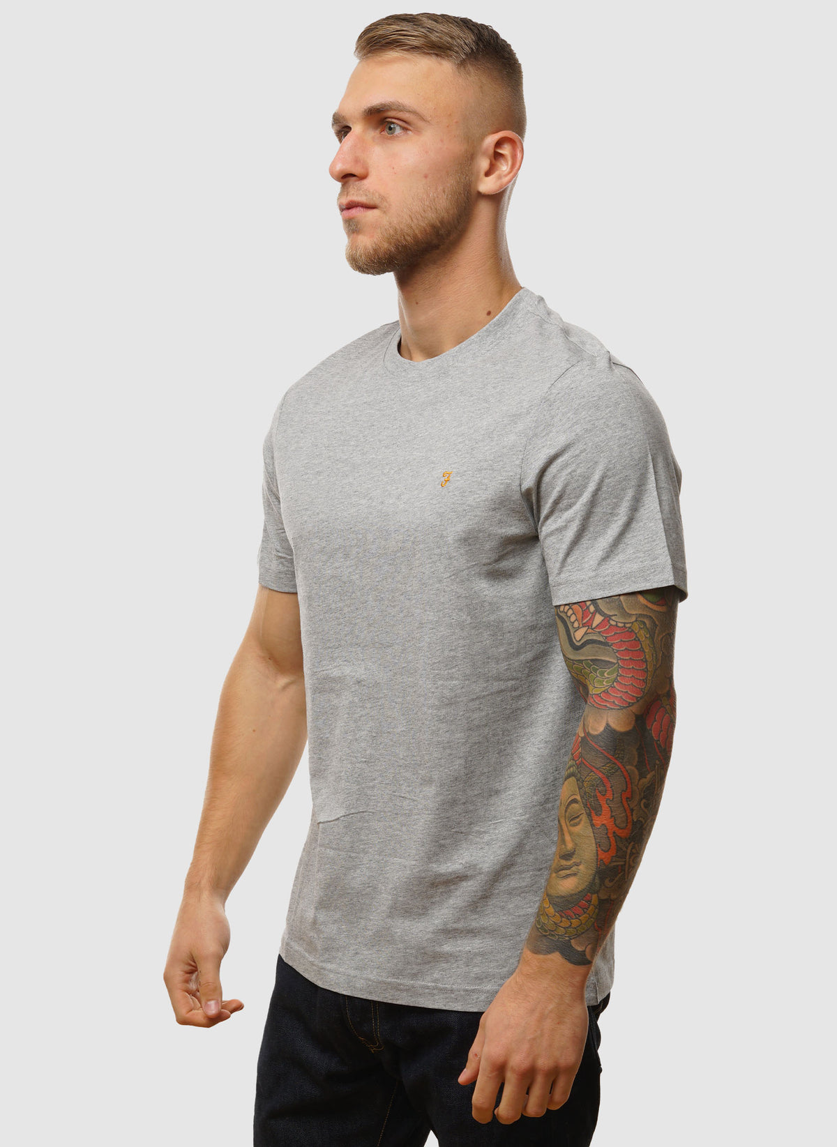 Danny Regular T-Shirt - Grey Marl