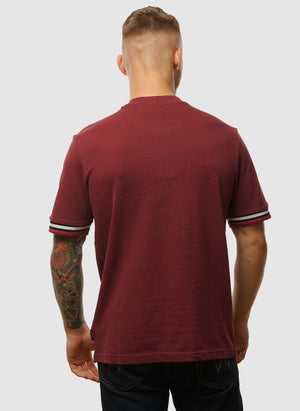 Pique T-Shirt - Wine