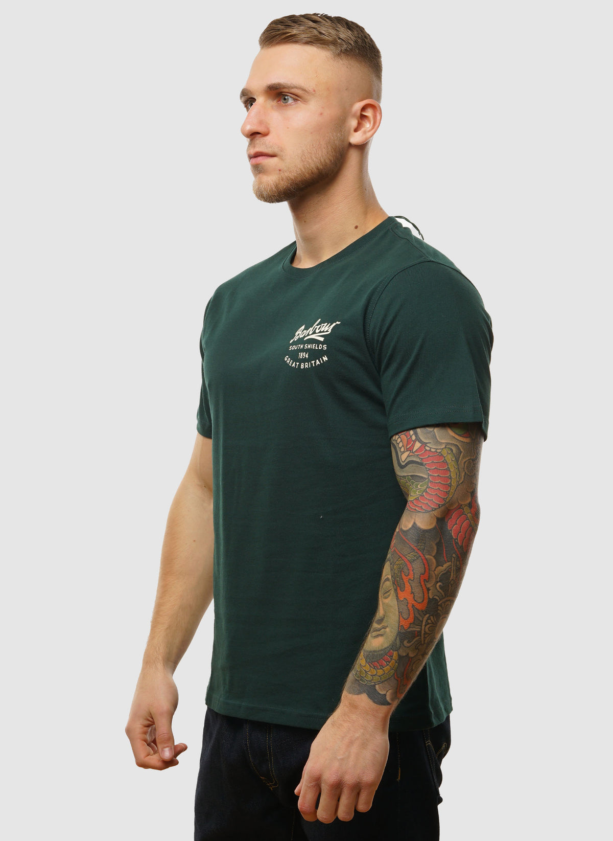 Script Graphic T-Shirt - Seaweed