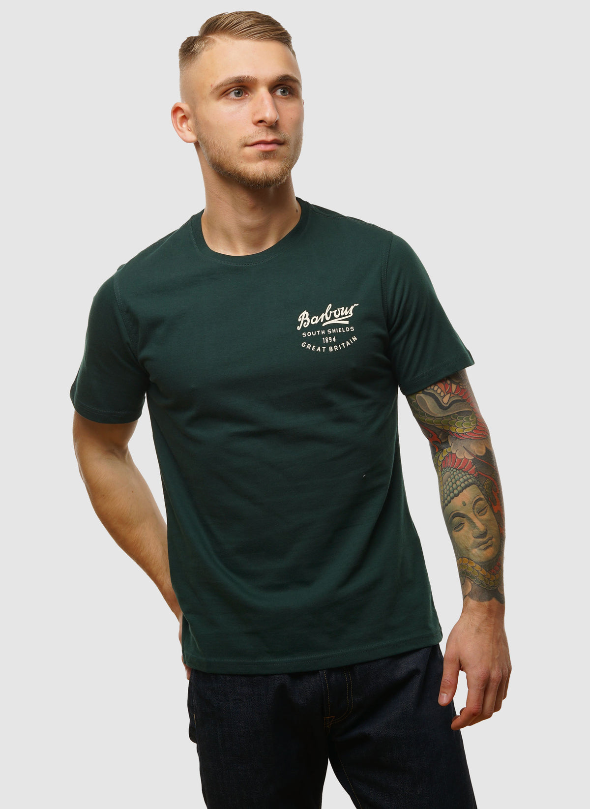 Script Graphic T-Shirt - Seaweed