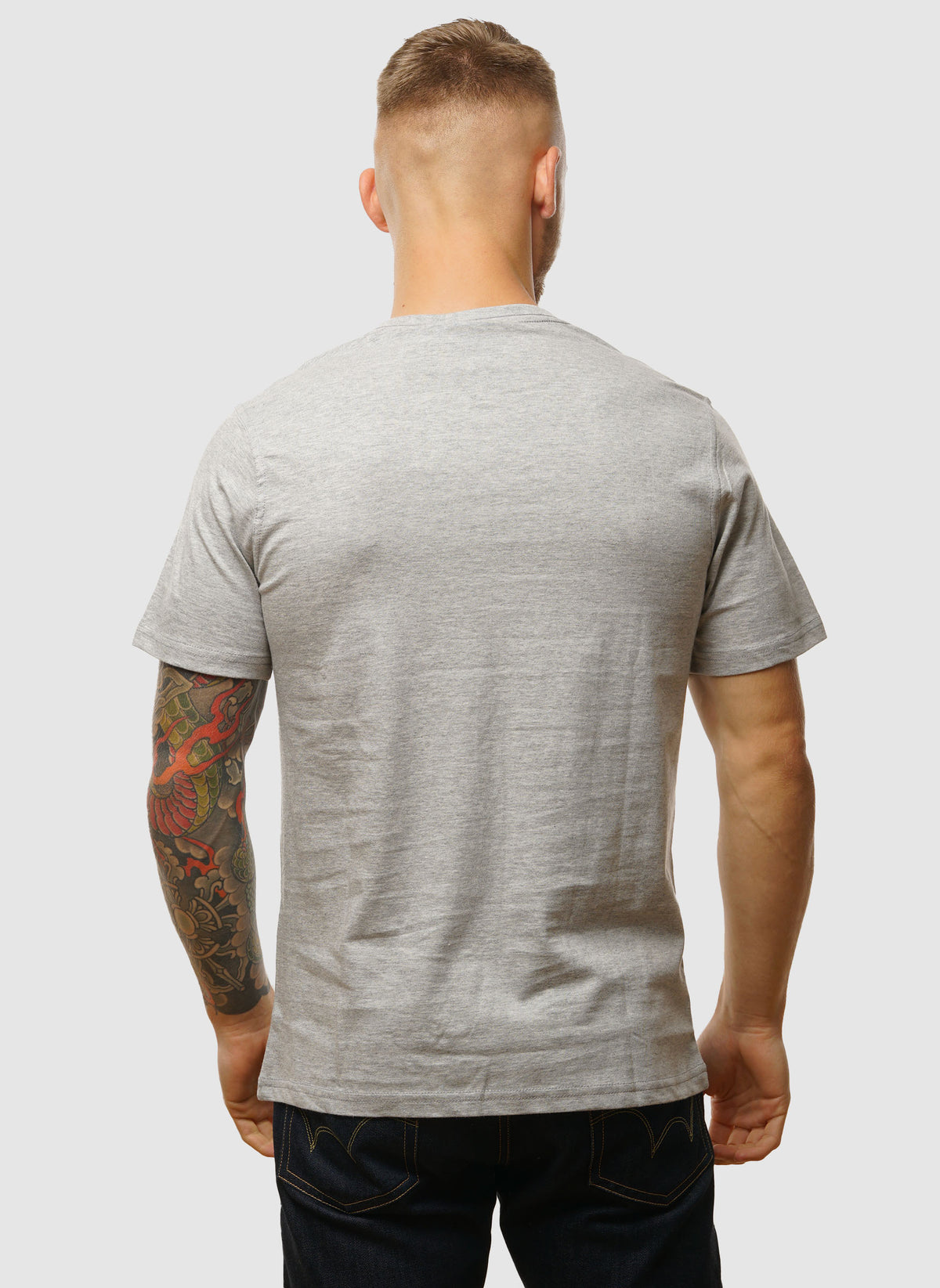 Script Graphic T-Shirt - Grey Marl