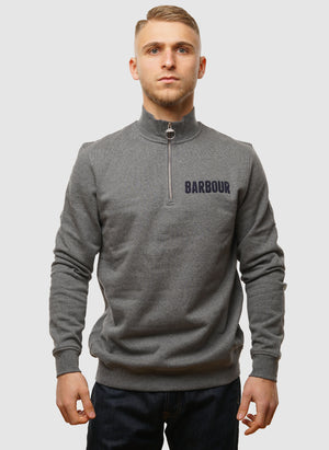 Cotes Half Zip Sweatshirt - Mid Grey