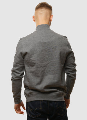 Cotes Half Zip Sweatshirt - Mid Grey