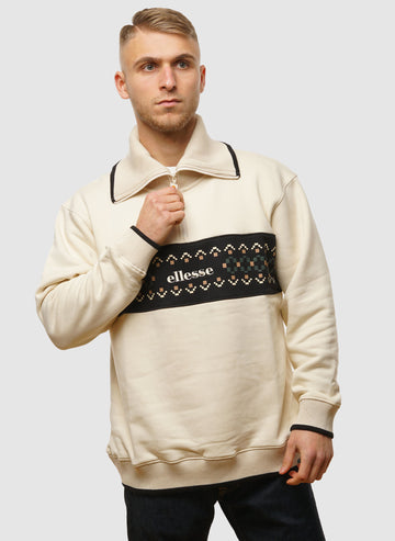 Sheridan 1/4 Zip Sweatshirt - Off White