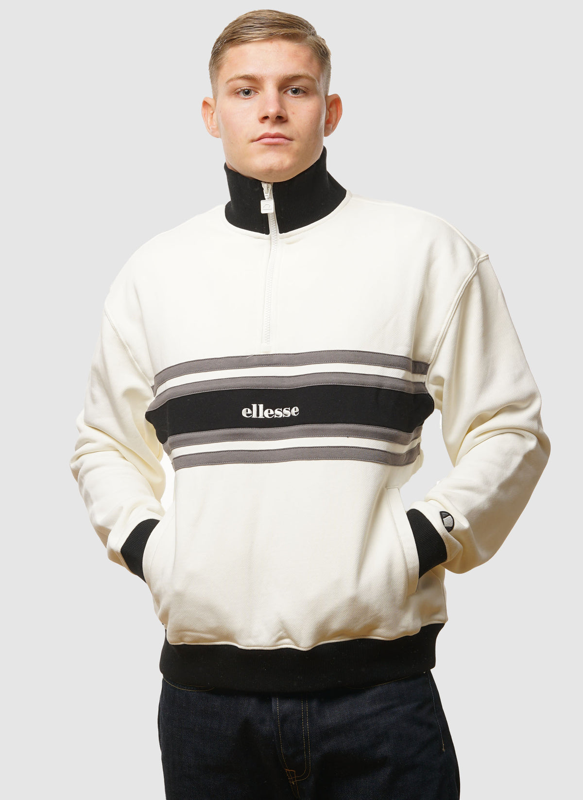 Cossoine 1/4 Zip Sweatshirt - Off White