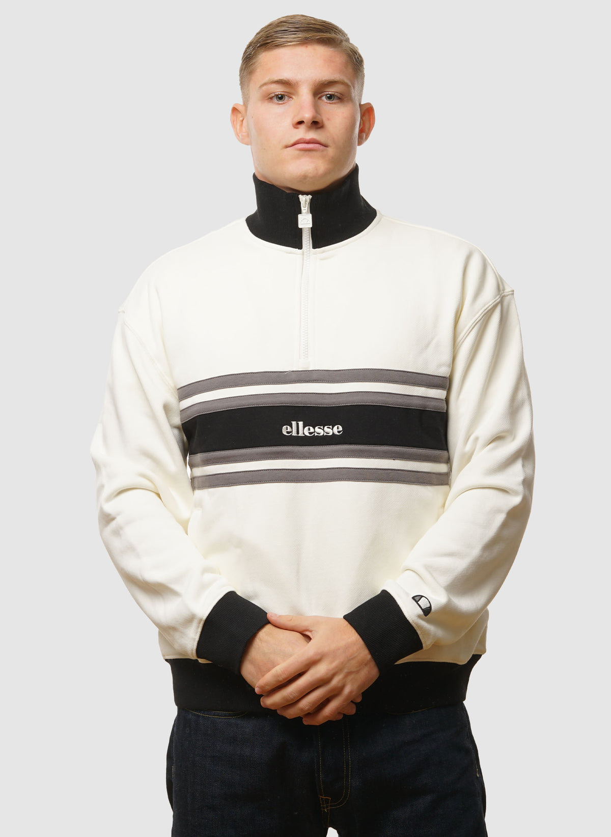 Cossoine 1/4 Zip Sweatshirt - Off White