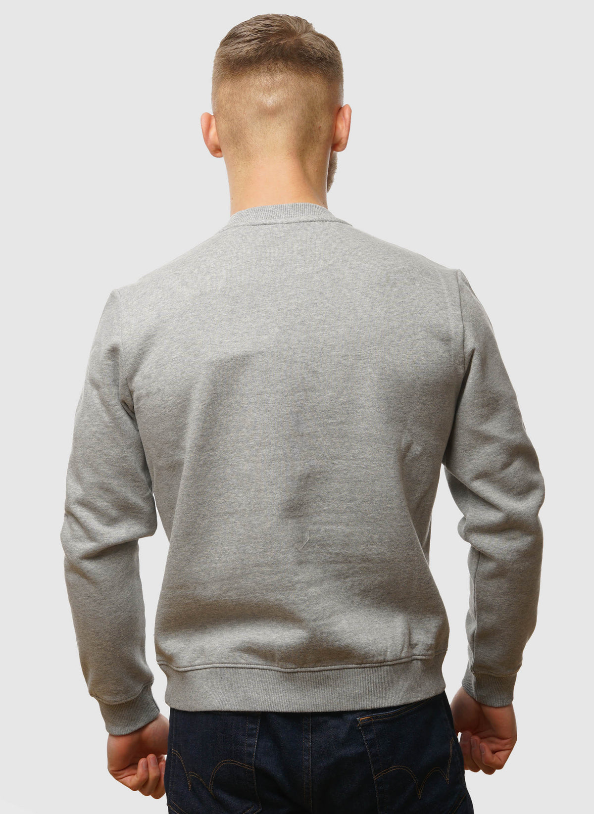 Balis Crew Neck Sweatshirt - Med Grey Melange