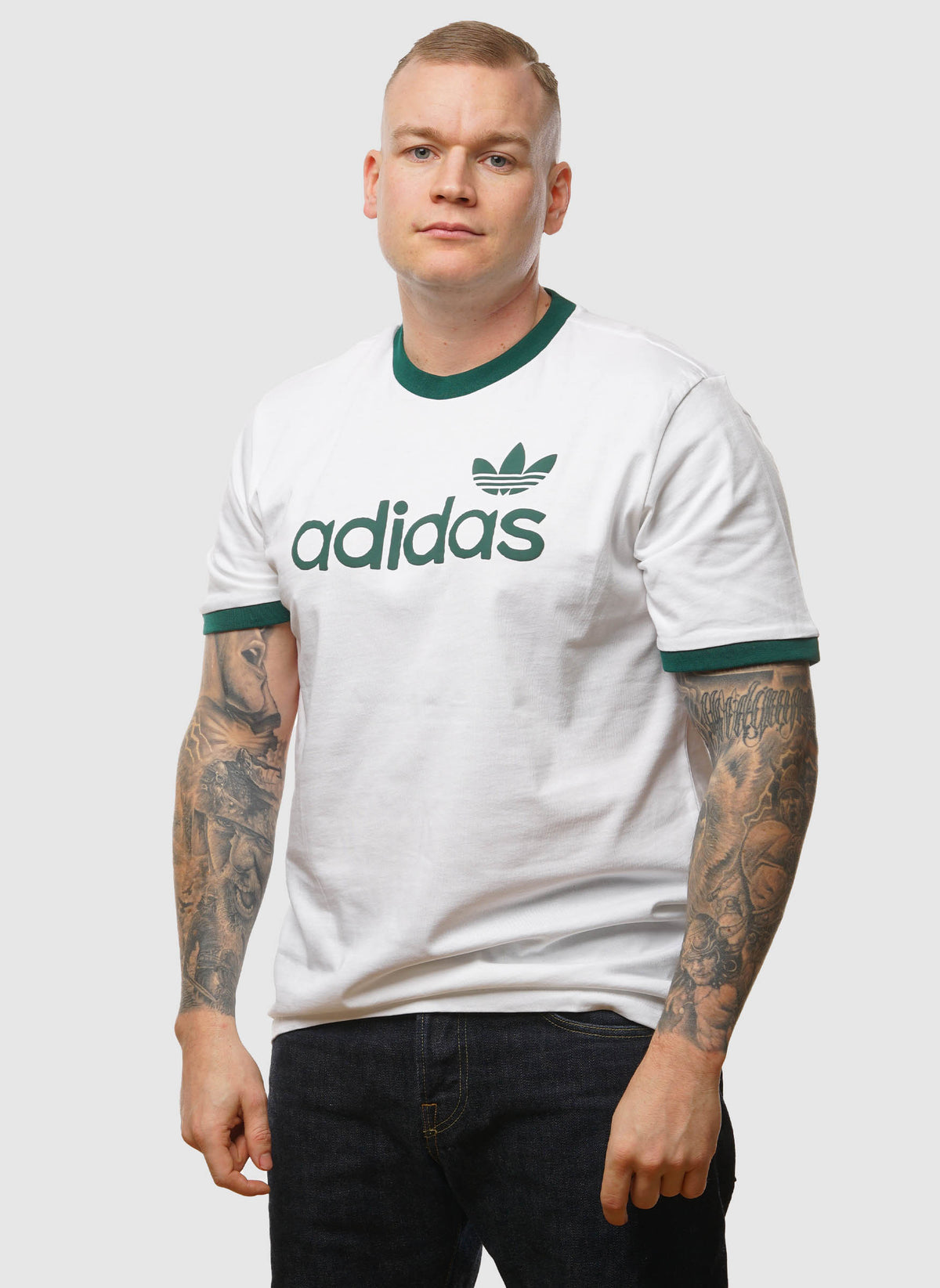 Simple T-Shirt - White/Green