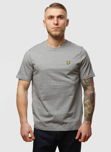 Plain T-Shirt - Mid Grey Marl