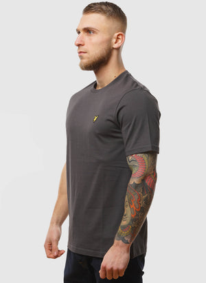 Plain T-Shirt - Gunmetal