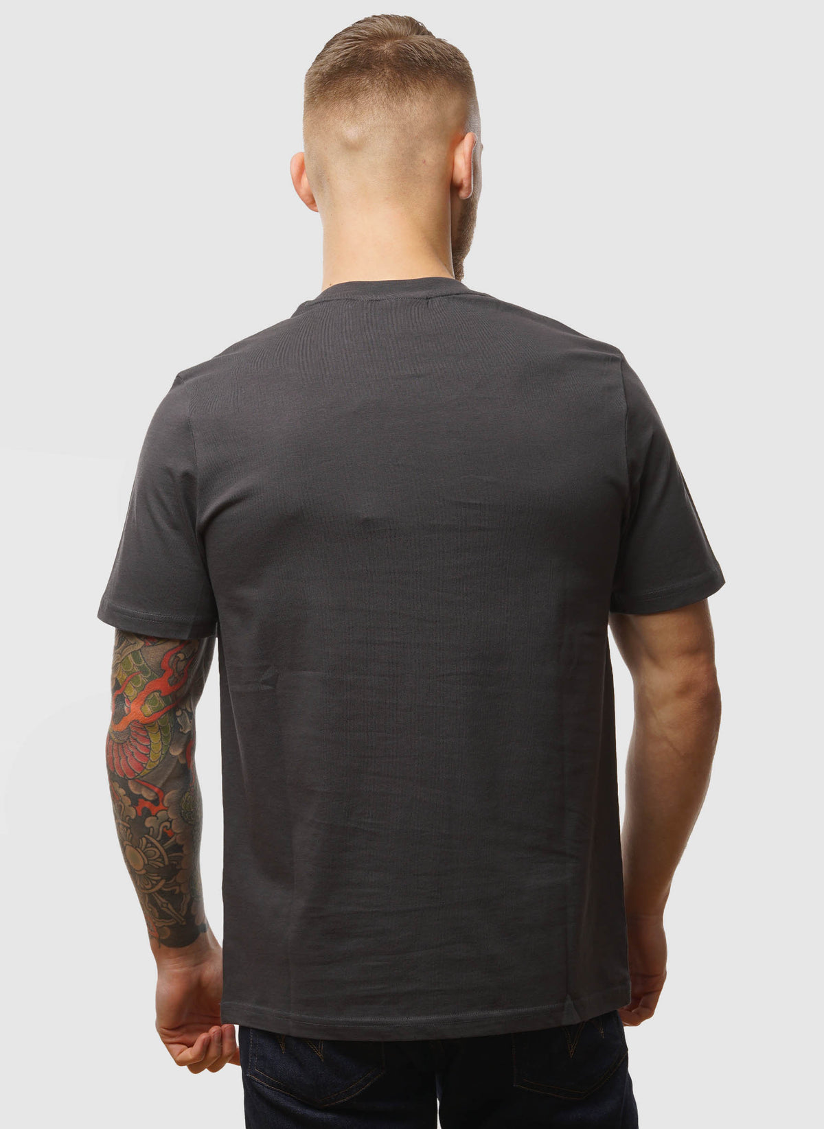 Plain T-Shirt - Gunmetal