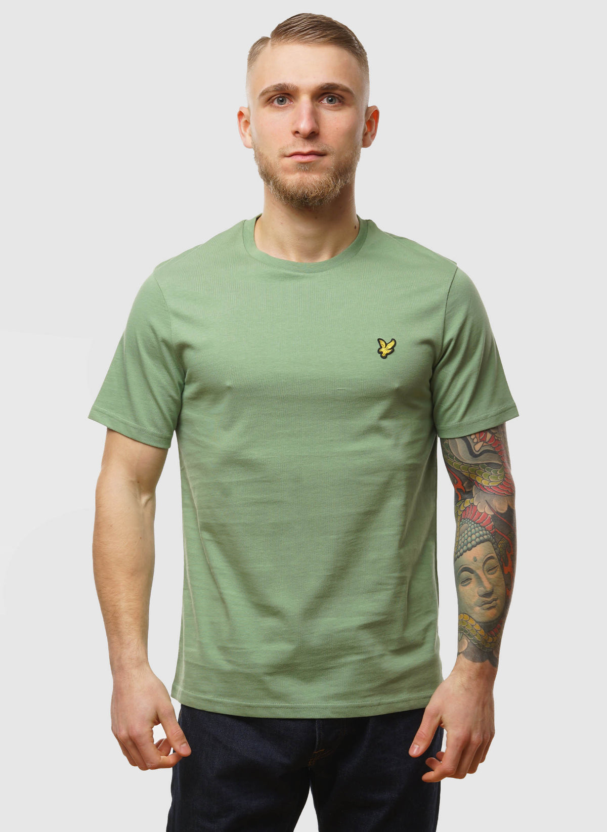 Plain T-Shirt - Smoke Green