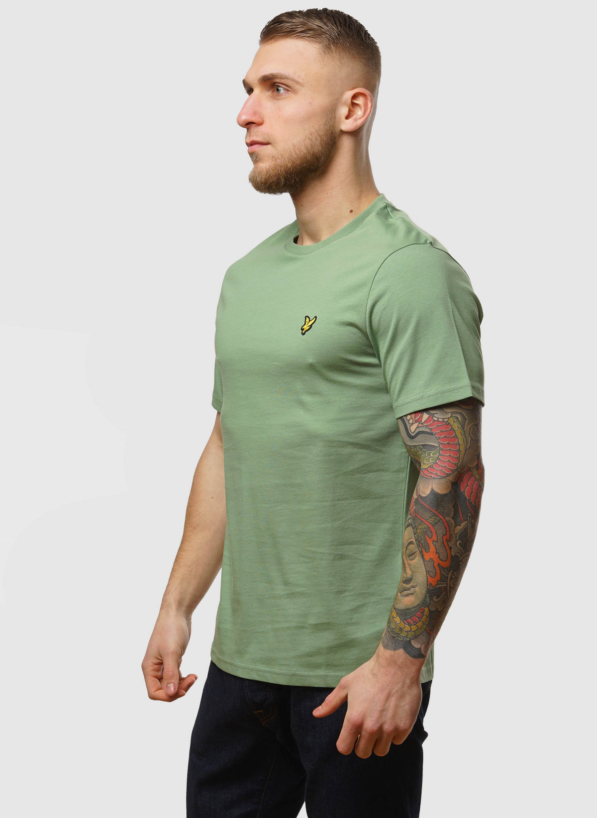 Plain T-Shirt - Smoke Green