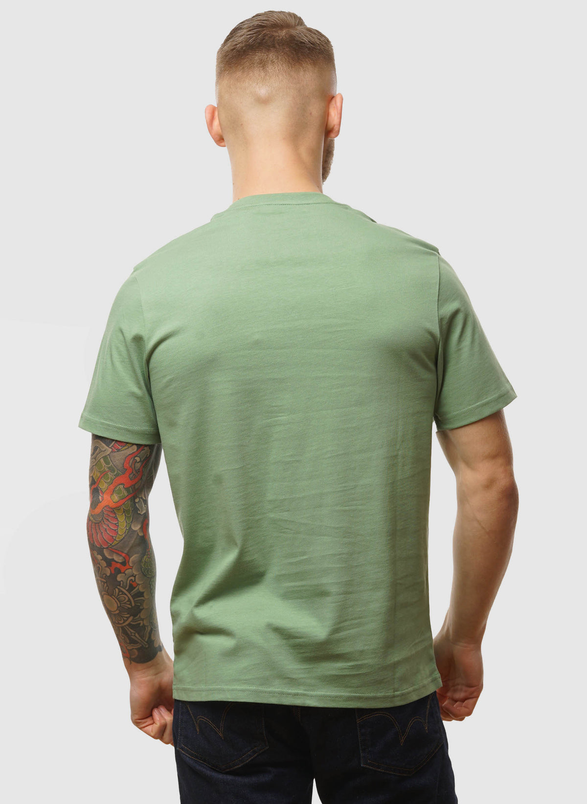 Plain T-Shirt - Smoke Green