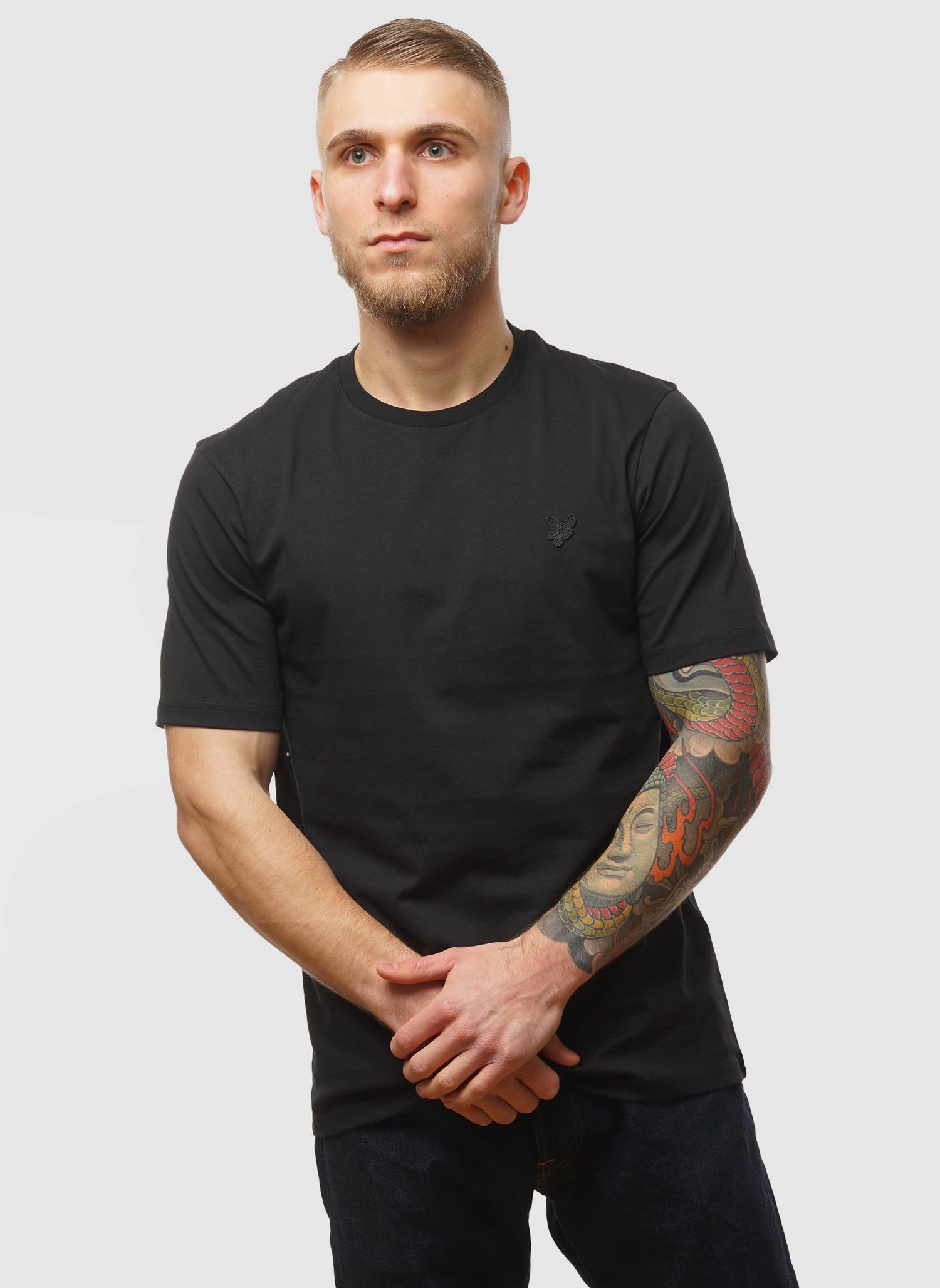 Tonal Eagle T-Shirt - Jet Black