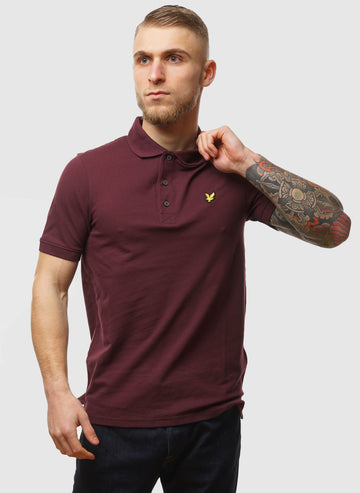 Plain Poloshirt - Burgundy