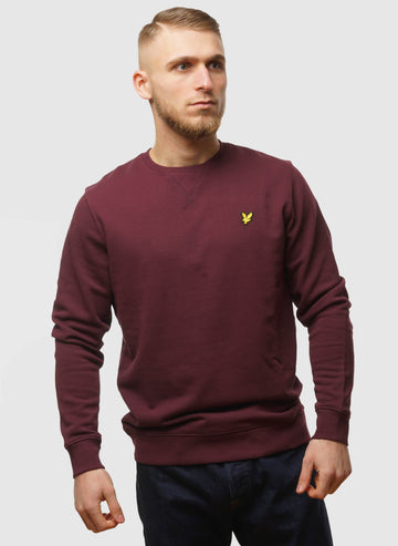 Crew Neck Sweatshirt - Burgundy