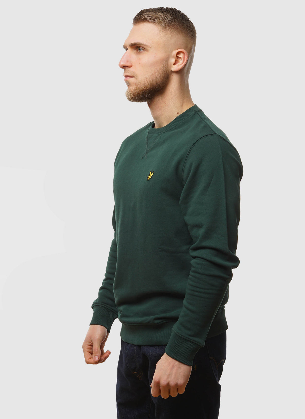 Crew Neck Sweatshirt - Dark Green