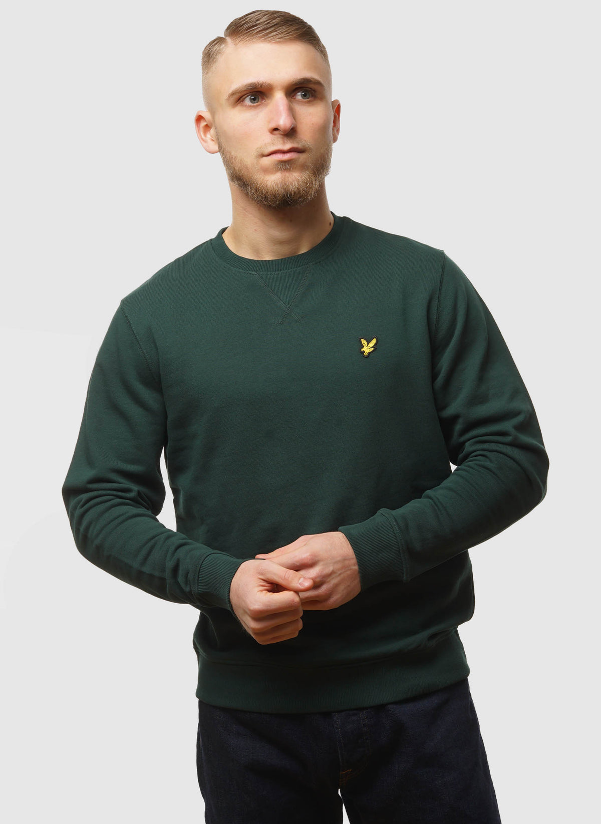 Crew Neck Sweatshirt - Dark Green