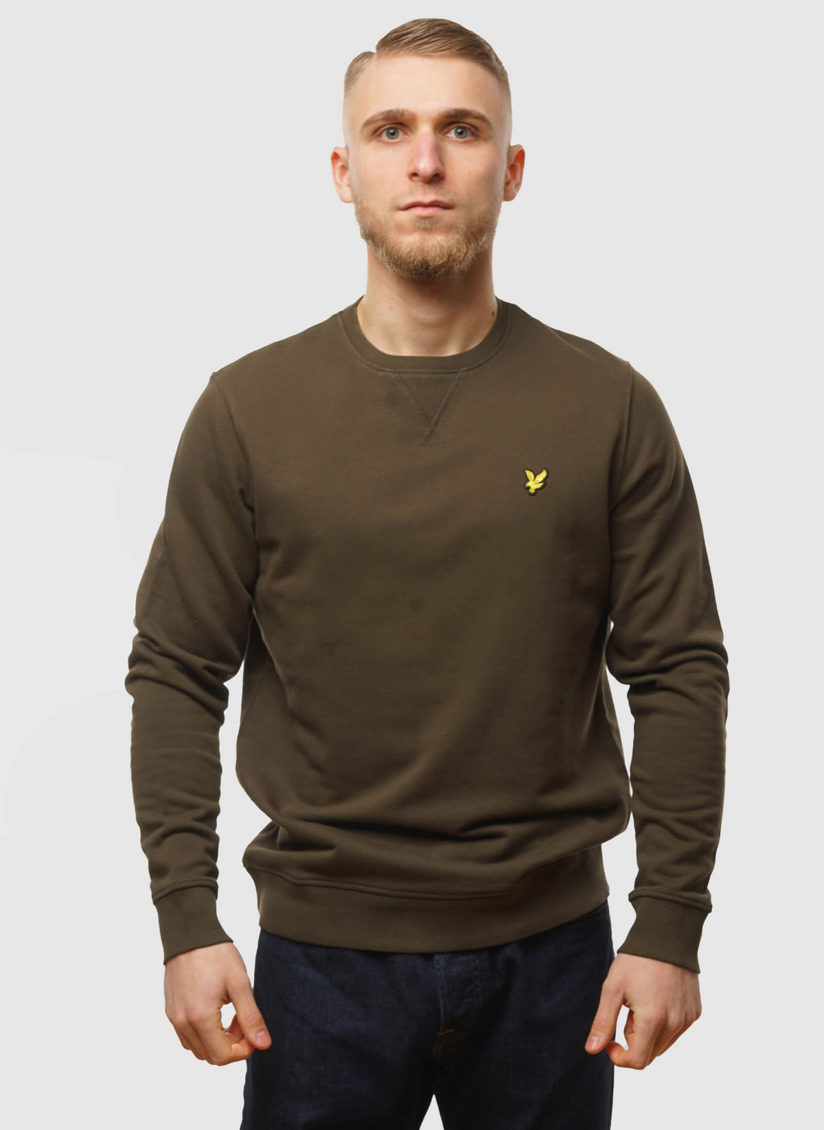 Crew Neck Sweatshirt - Olive