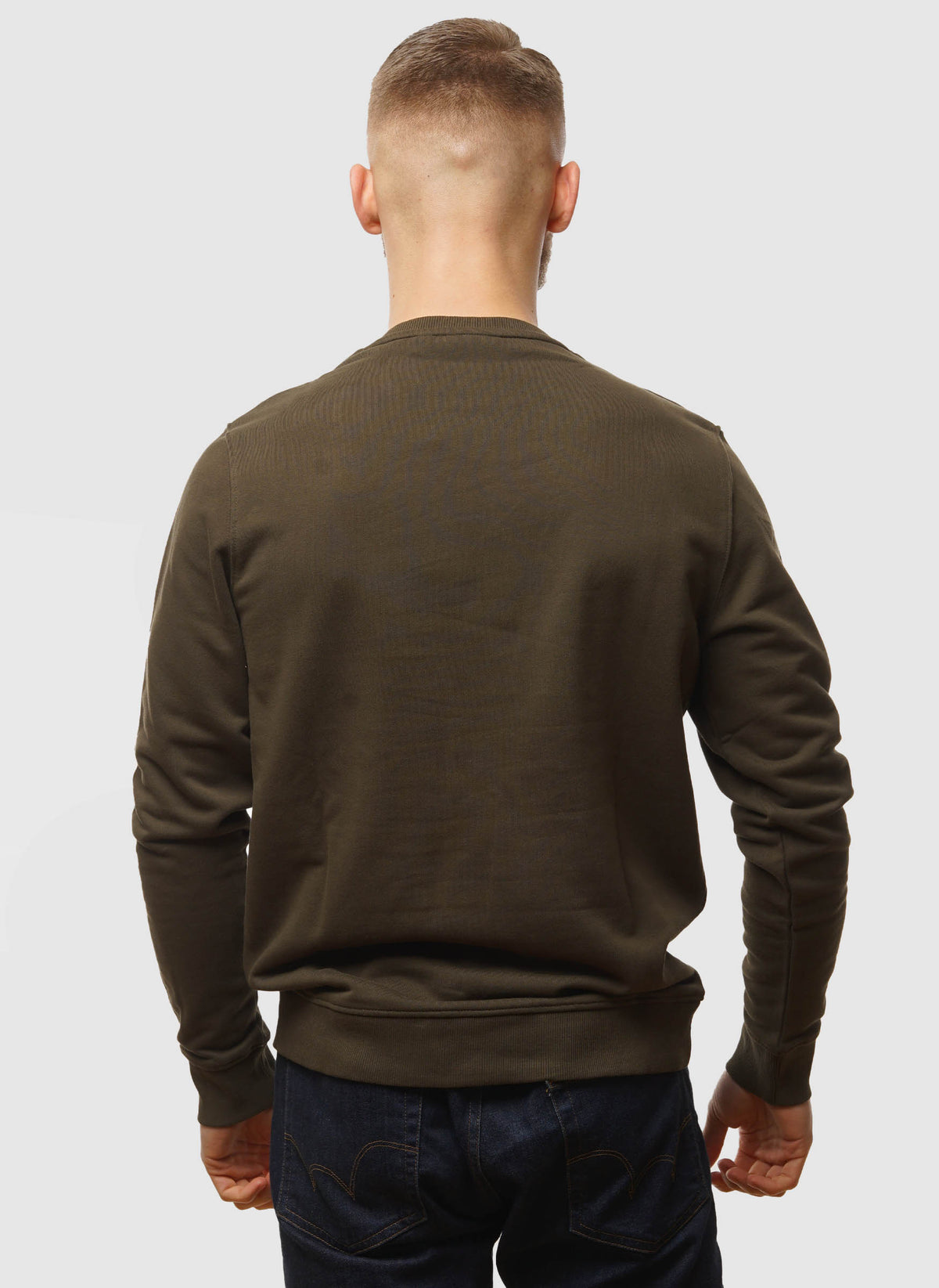 Crew Neck Sweatshirt - Olive