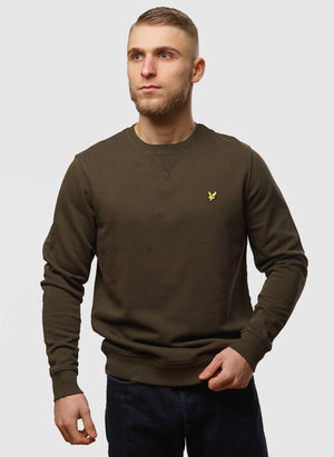 Crew Neck Sweatshirt - Olive