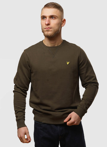 Crew Neck Sweatshirt - Olive