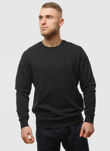 Tonal Eagle Crew Neck Sweatshirt - Jet Black