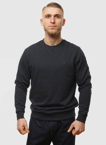 Tonal Eagle Crew Neck Sweatshirt - Dark Navy