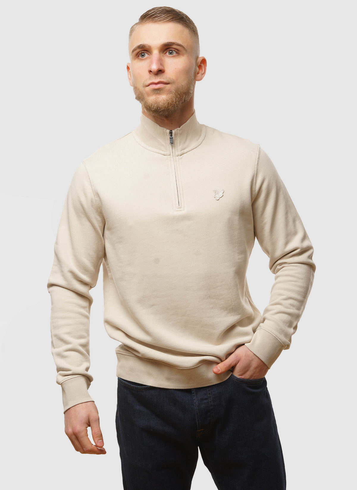 Superfine Quarter Zip Sweatshirt - Cove